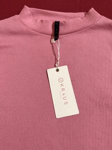 Pink Ribbed Crop Top