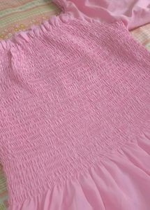 Designer casual solid women pink top