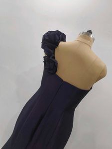 Elegant Purple One-Shoulder Gown