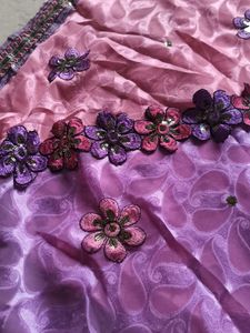 Elegant Floral Saree