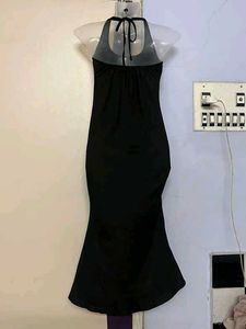 Pinterest yk2 Elegant Black Halter Dress