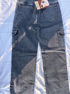 Boy's Denim Cargo Pants