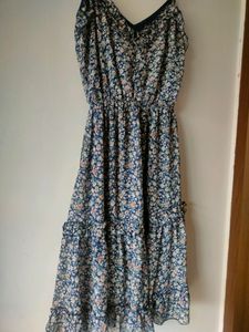 Floral Print Spaghetti Strap Dress