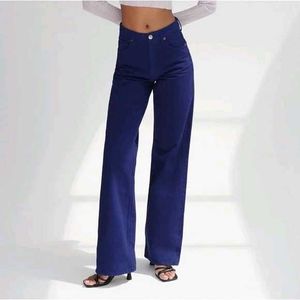 Zara indigo blue jeans