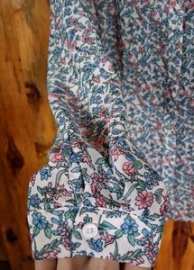 Pastel Pink Floral Shirt For Spring Wear