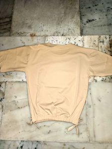 Graphic Print T-Shirt with Tie Detail