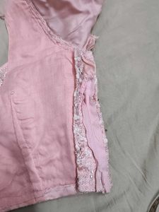 Beautiful Pink Designer Lehngaa With Heavy Flayer.