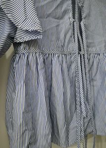 Striped Blue Flare Shirt-Coat – Breezy &amp; Beautiful