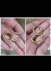 PALMONAS Gold Hoop Earrings