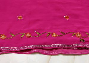 💖😍Beautiful Pink Saree 😍💖
