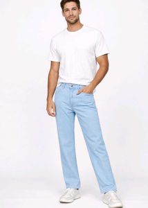 Light Blue Wide Leg Jeans