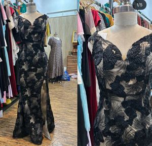 Elegant Black Lace Gown
