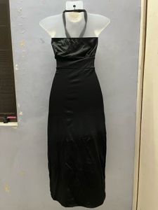 Korean Sexy Sleeveless Black Bow Dress