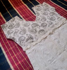 Chikankari-Inspired White Cotton Dress
