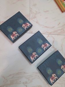 Silver Coin Empty Boxes  (Set of 3)