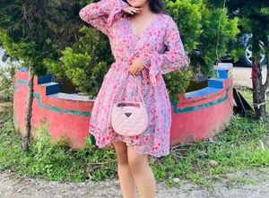 Floral Print Mini Dress