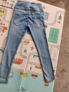 Light Blue Colour Skinny Fit High Rise Jeans