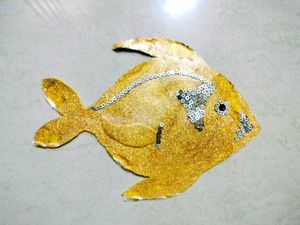 Golden FISH design Decoration