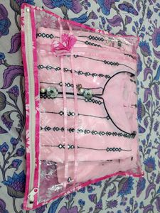 Pink Embroidered Sharara Kameez