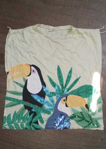 Cute Toucan Print Top