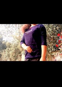 CUT WORK ROYAL BLUE TOP WITH GLAMOROUS JEANS SET
