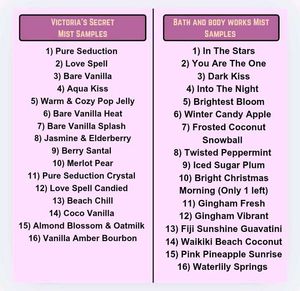 Coco Vanilla🍦Mist 10ml Decants Victoria&#39;s Secret