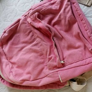 Pink Canvas Backpack