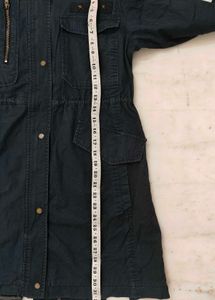 Stylish Navy Blue Trench Coat