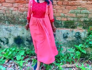 Elegant Peach Kurta