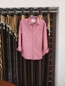 Unisex Pink Striped Shirt Size-s