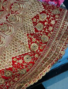 Red Embroidered Lehenga Choli