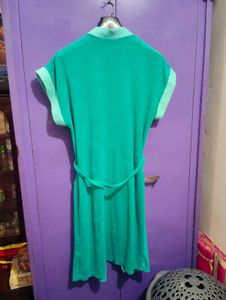 Green Robe  After A Shower