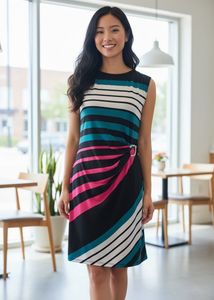 Talbots Striped Casual Dress