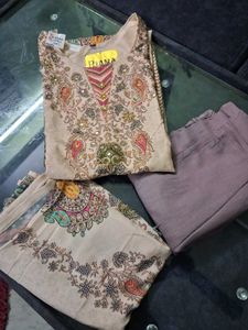 Elegant Floral Print Kurta Set xl