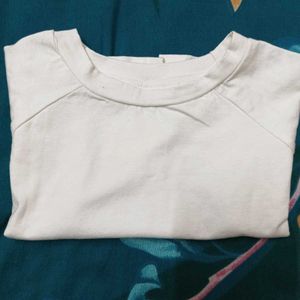 White Raglan Tee