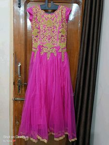 Pink Embellished Ethnic Gown