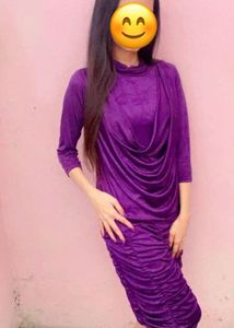 Winter purple dress
