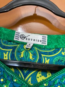 Green Printed Kurti For Women