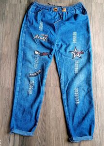 Embroidered Denim Jeans
