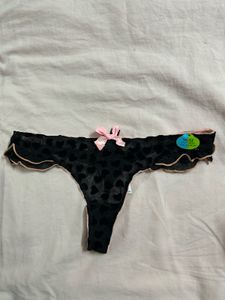 Cute Heart Print Thong