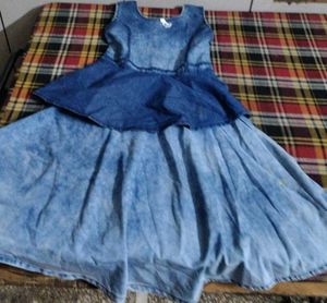 💙 Shaded Jeans Frock