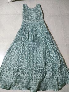 Machine Embroidery Festive Wear Gown
