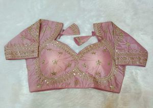 Pink Embroidered Blouse