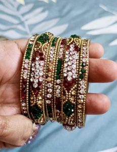 Sparkling Multi colour Bangles