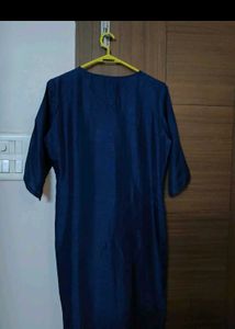 Embroidered Denim Tunic Dress
