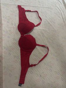 Red Lace Bra