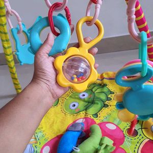 Gym Baby Play Mat/rattles Hanging/