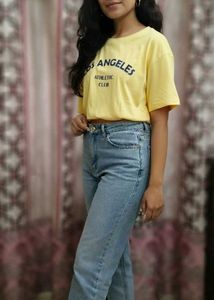 Yellow Los Angeles Graphic Tee