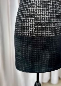 Chic Black Tweed Dress
