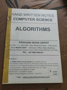 Notes On Algorithm